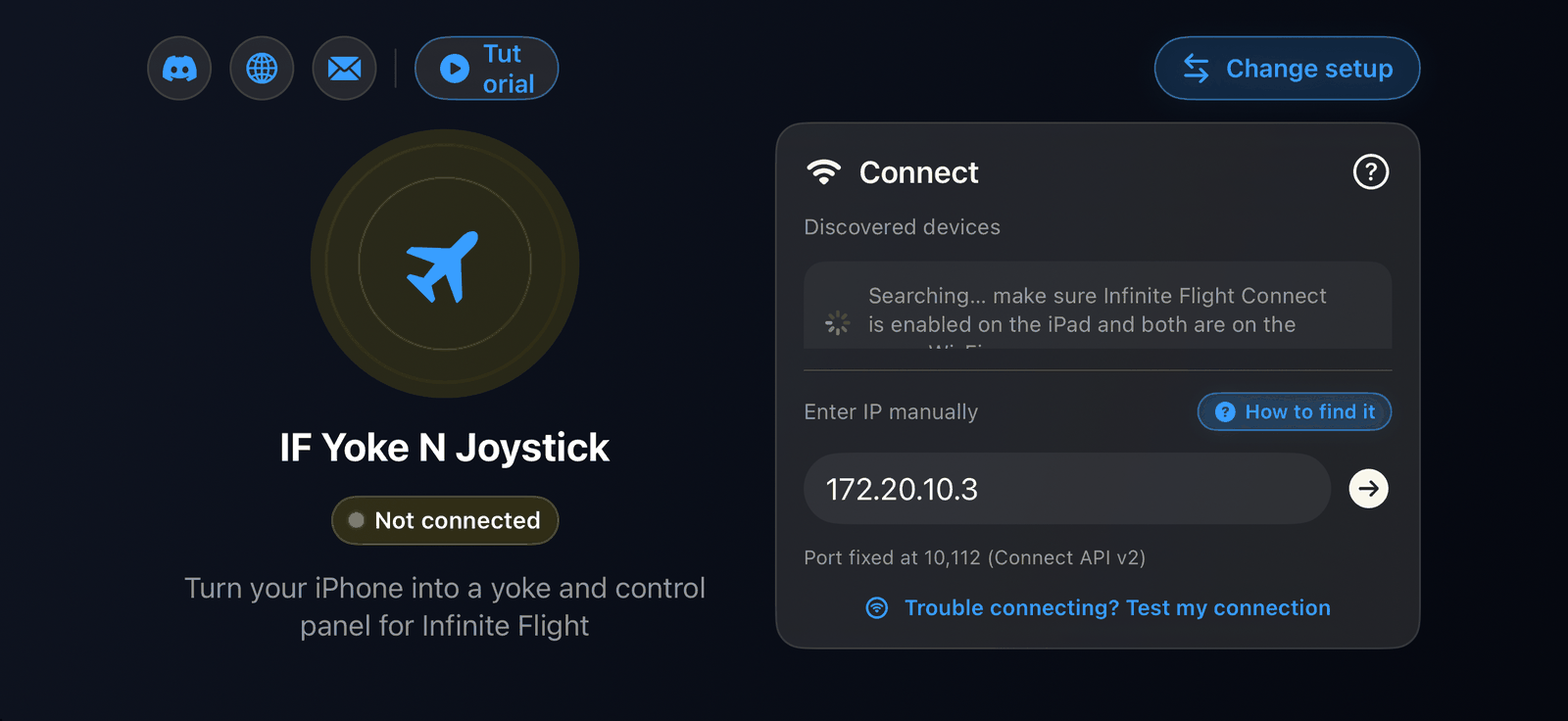 Connecting by IP address